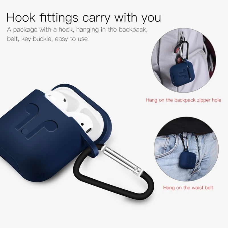 Soft Silicone Case For Airpods Air Pods Shockproof Earphone Protective Cover Waterproof for iphone 7 8 Headset Accessories | Электроника