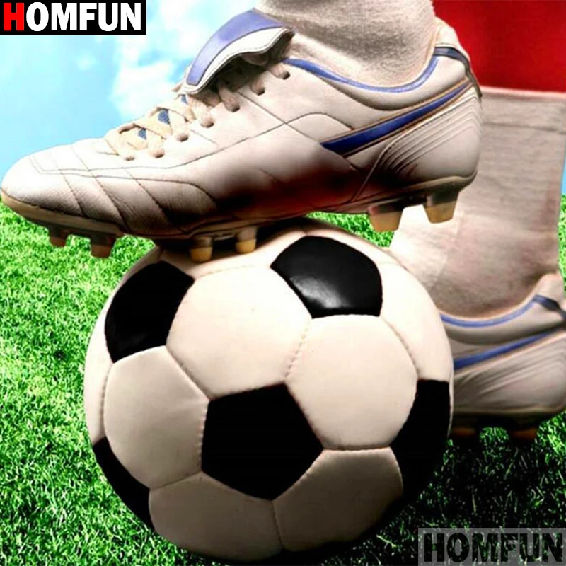 Алмазная живопись HOMFUN A16271 Футбольный пейзаж картина с полными