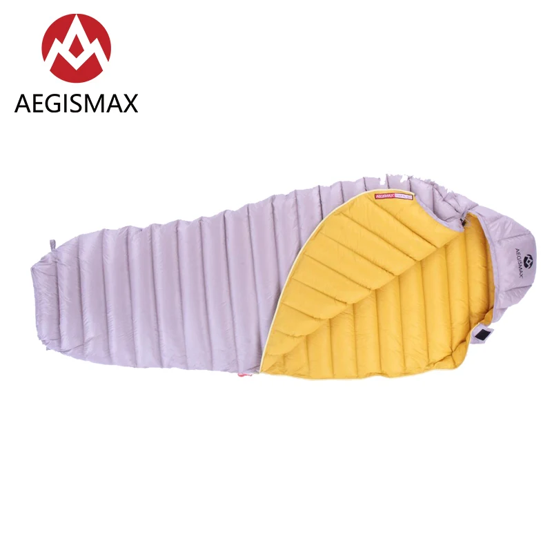 Новинка, AEGISMAX,, поступление, LETO, спальный мешок, водоотталкивающий, белый гусиный пух, Мумия, Сверхлегкий, сплайсинг, для походов, кемпинга, 700FP