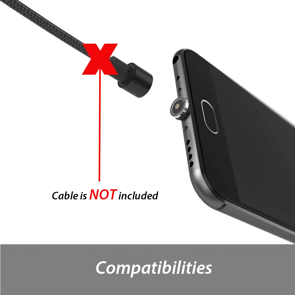 Магнитный зарядный кабель штекер для Samsung Galaxy A3/A5/A7 J3/J5 2017/2016 USB Type C Micro