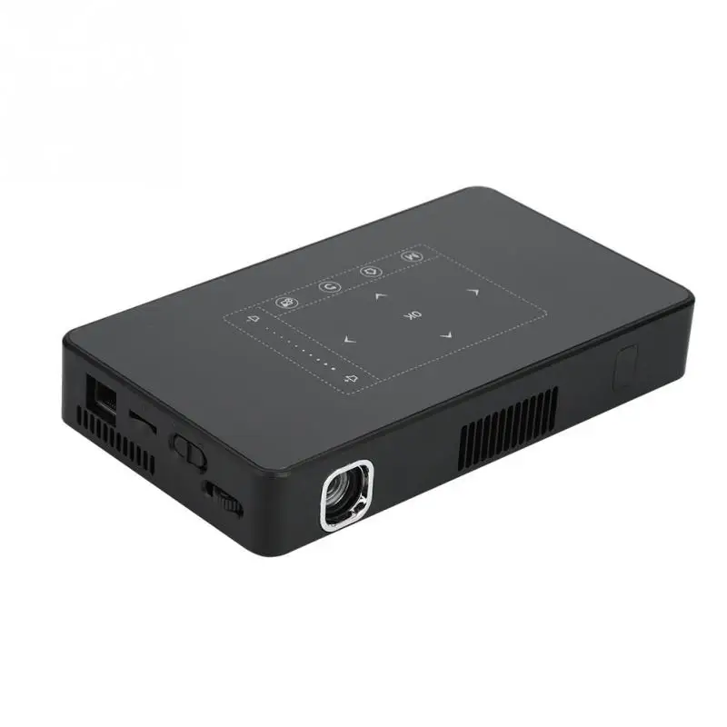 Мини Портативный 4K DLP проектор карманный светодиодный мобильный HDMI/USB/SD интерфейс