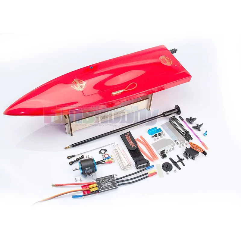 TS-0120012C Tenshock мини Mono Scord комплект из стекловолокна RC игрушечная лодка с мотором пропеллер ESC высокоскоростной пульт дистанционного управления электрический для детей и взрослых - Цвет: TS-0120012C