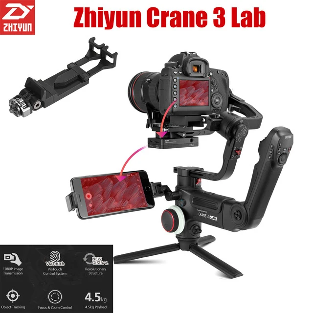 Zhiyun кран 3 лаборатория 3-осевой ручной карданный Стабилизатор Steadycam для dslr камер Canon 5D 6D Mark sony Nikon GH5 VS DJI Ronin S
