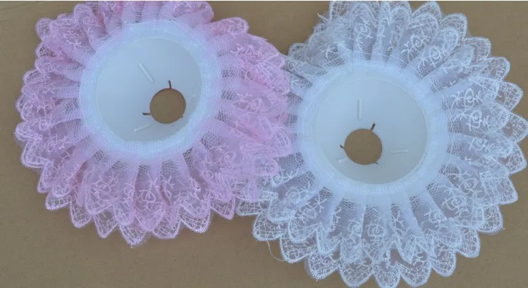 5 шт. 10 дюймов Кружевной Край Свадебный Цветочный Букет воротник держатель