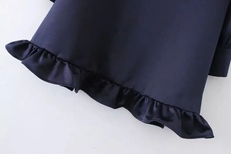 Женское винтажное мини-платье VOGUEIN Вышитое милое животное птица длинный рукав