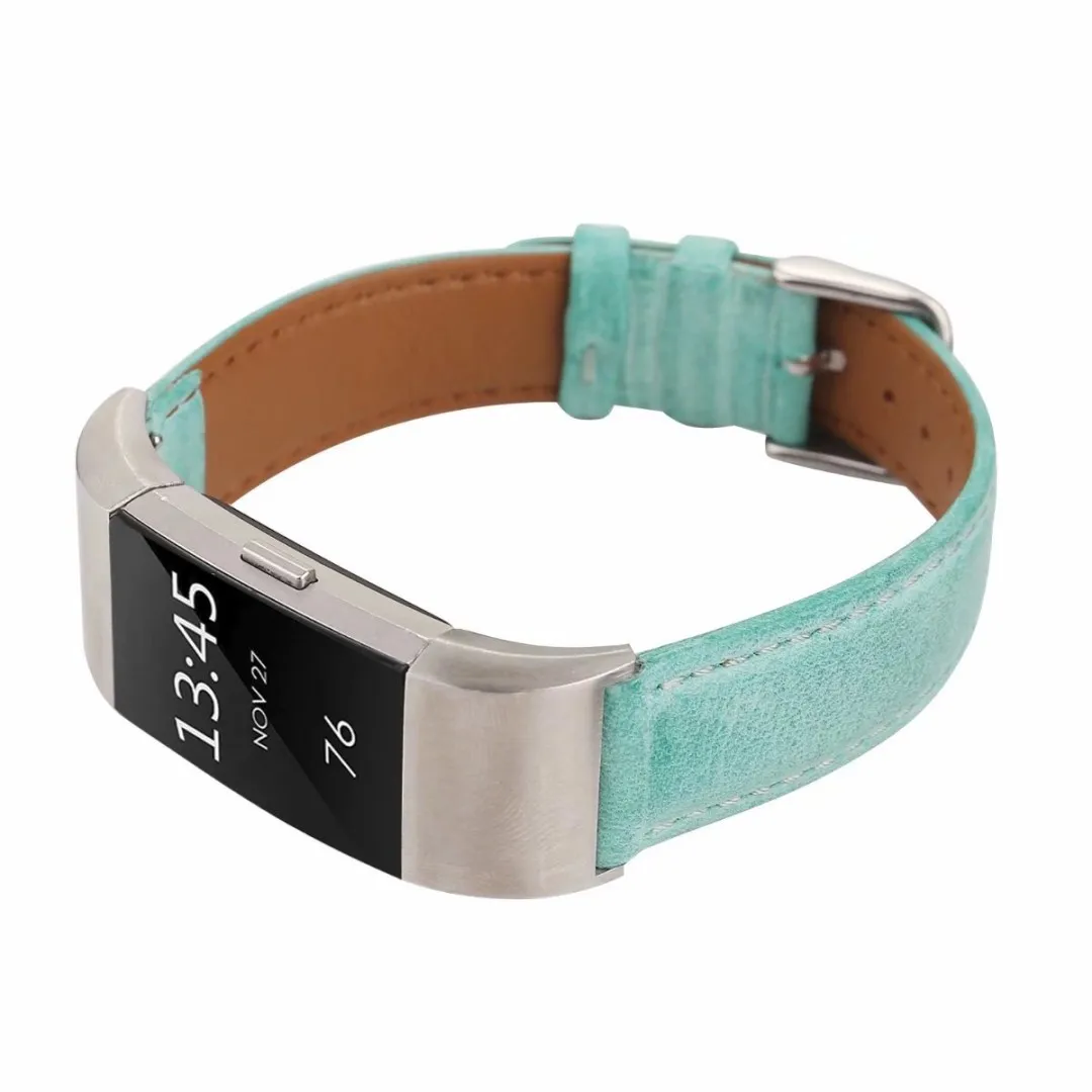 

Genuine Leather Bracelet Replacement Bands For Fitbit Charge 2 Strap For Fitbit Charge 2 Band 6 Colors Wristband