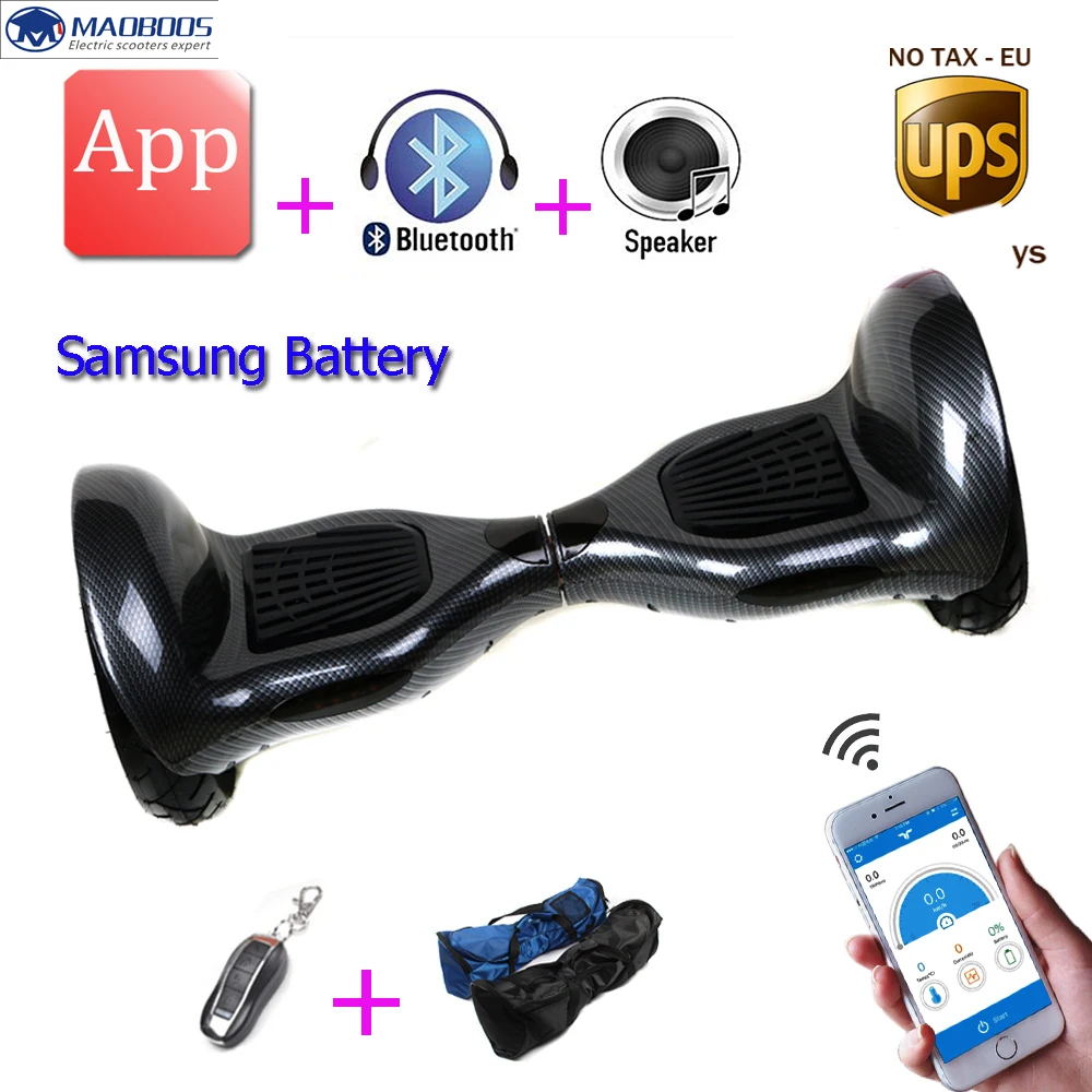 Самобалансирующийся Ховерборд 10 дюймов Одноколесный велосипед умный баланс Samsung