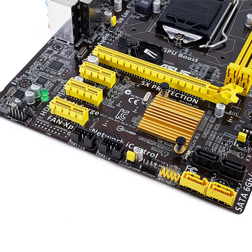 Asus H81M-PLUS настольная материнская плата H81 LGA 1150 для Core i7 i5 i3 DDR3 16G SATA3 USB3.0 HDMI Micro-ATX