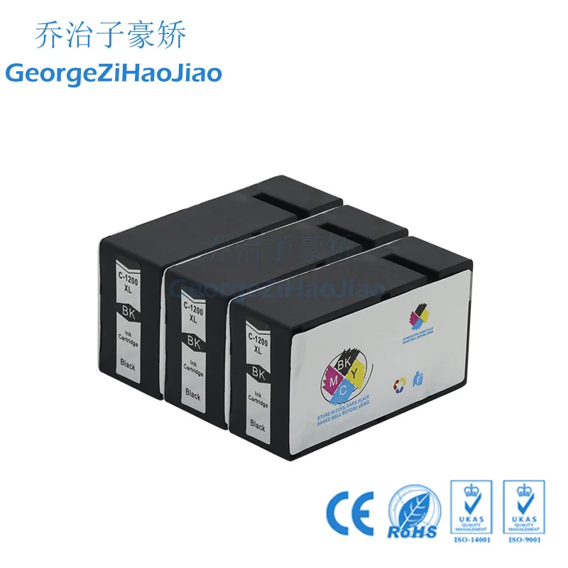 3BK 1200XL совместимый картридж с чернилами PGI1200 PGI 1200 для Canon MAXIFY MB2020 MB2320 MB2120 MB2720