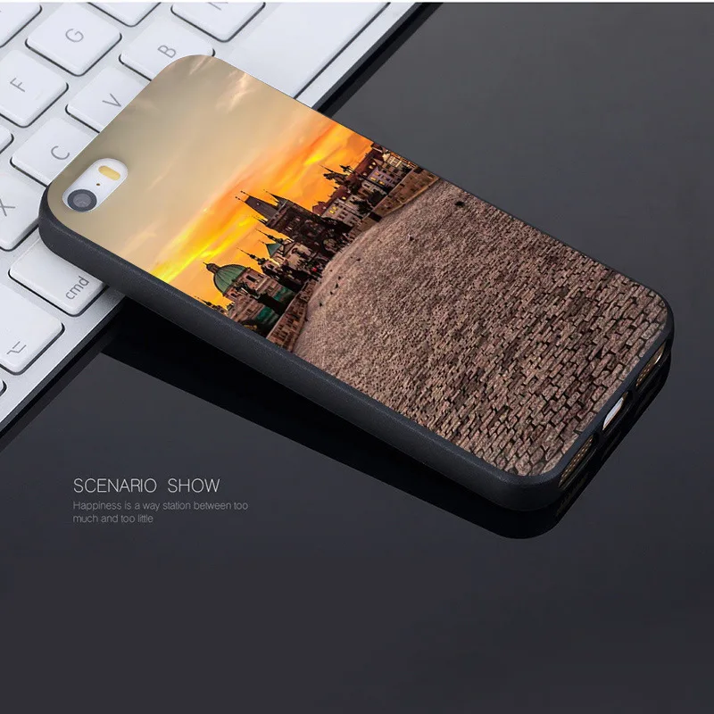 Yinuoda для iphone 7 6 X Чехол в Праге Европа красивые мосты город Bling чехол для телефона для iphone X 8 7 6 6S Plus X 5 5S SE 5C