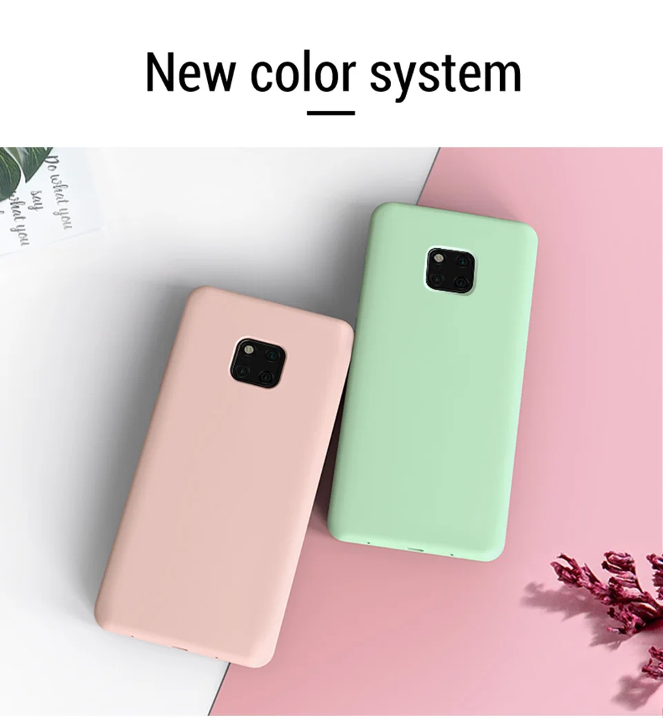 PZOZ роскошный жидкий силиконовый чехол для huawei P30 mate 20 Pro X, карамельный цвет, силиконовый чехол, противоударный чехол для huawei