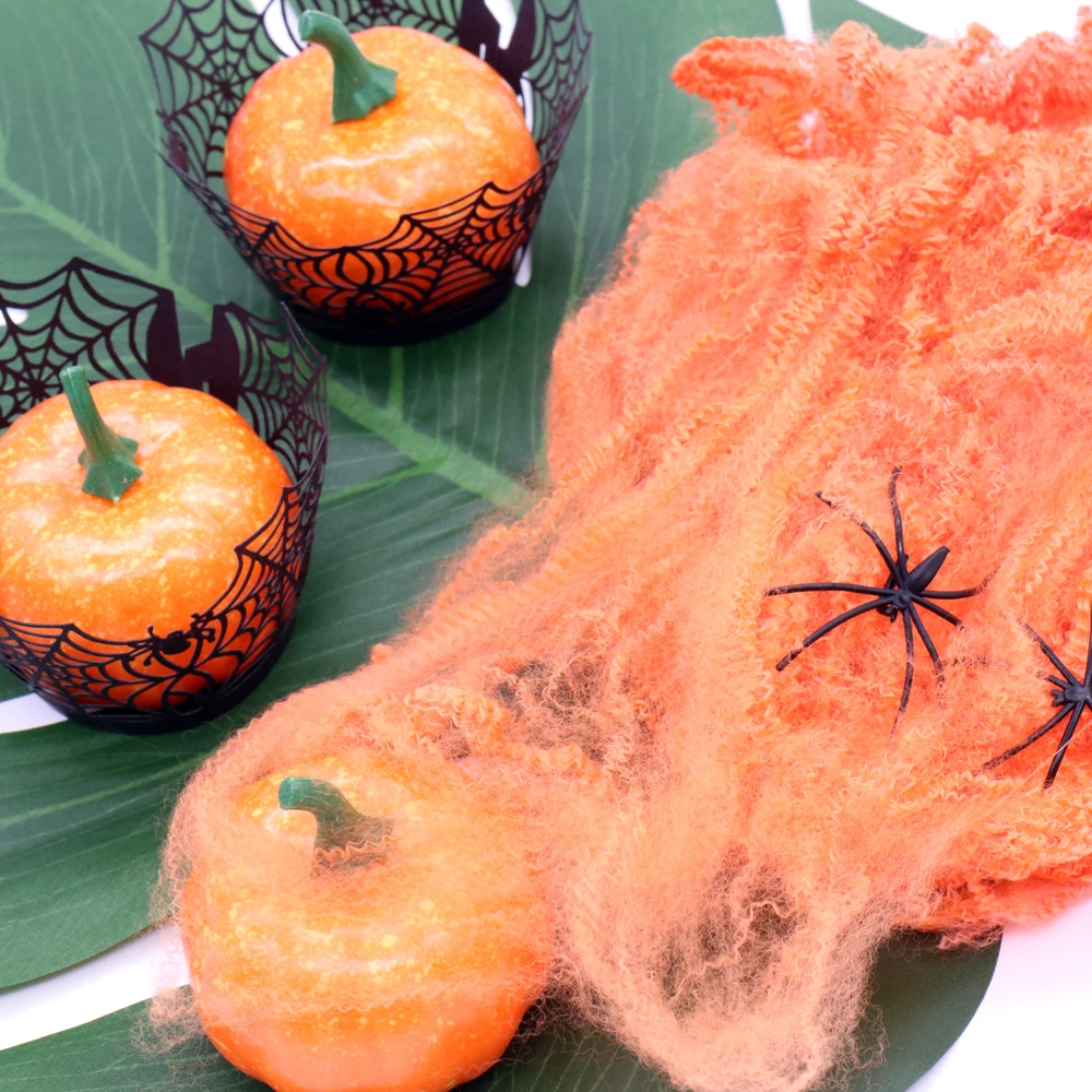 Эластичный паутина с пауком для ужаса Хэллоуин украшение бар дом привидениями