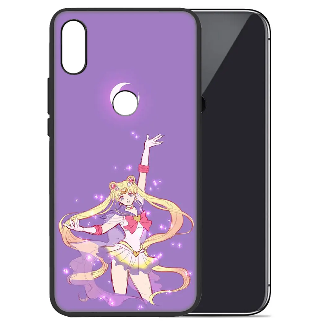 IYICAO cute Sailor Moon Soft Case for Xiaomi Redmi Go Note 5 6 7 Pro 5A Prime 4 4X Phone |