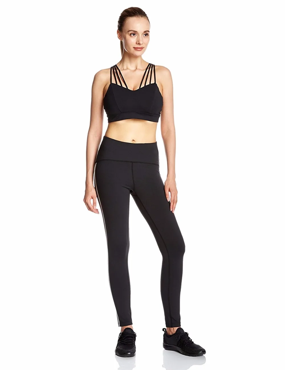 Yoga Pants Women's Stripe High-Rise Spandex Sports Legging | Спорт и развлечения