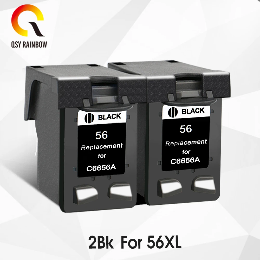 Сменный чернильный картридж QSYRAINBOW для HP 56 XL 1110 1200 1210 1210V 1215 1219 1310 1312 5550 5650 7760 9650 PSC 1315