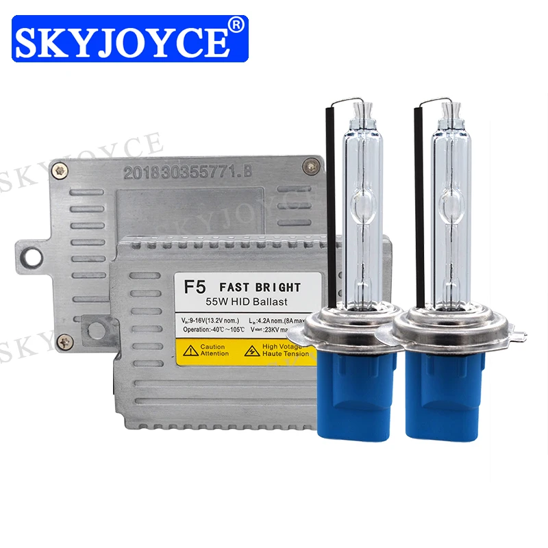 SKYJOYCE AC 55W F5 Быстрый яркий HID Балласт набор автомобильных фар Ксеноновая Лампа H1 H3
