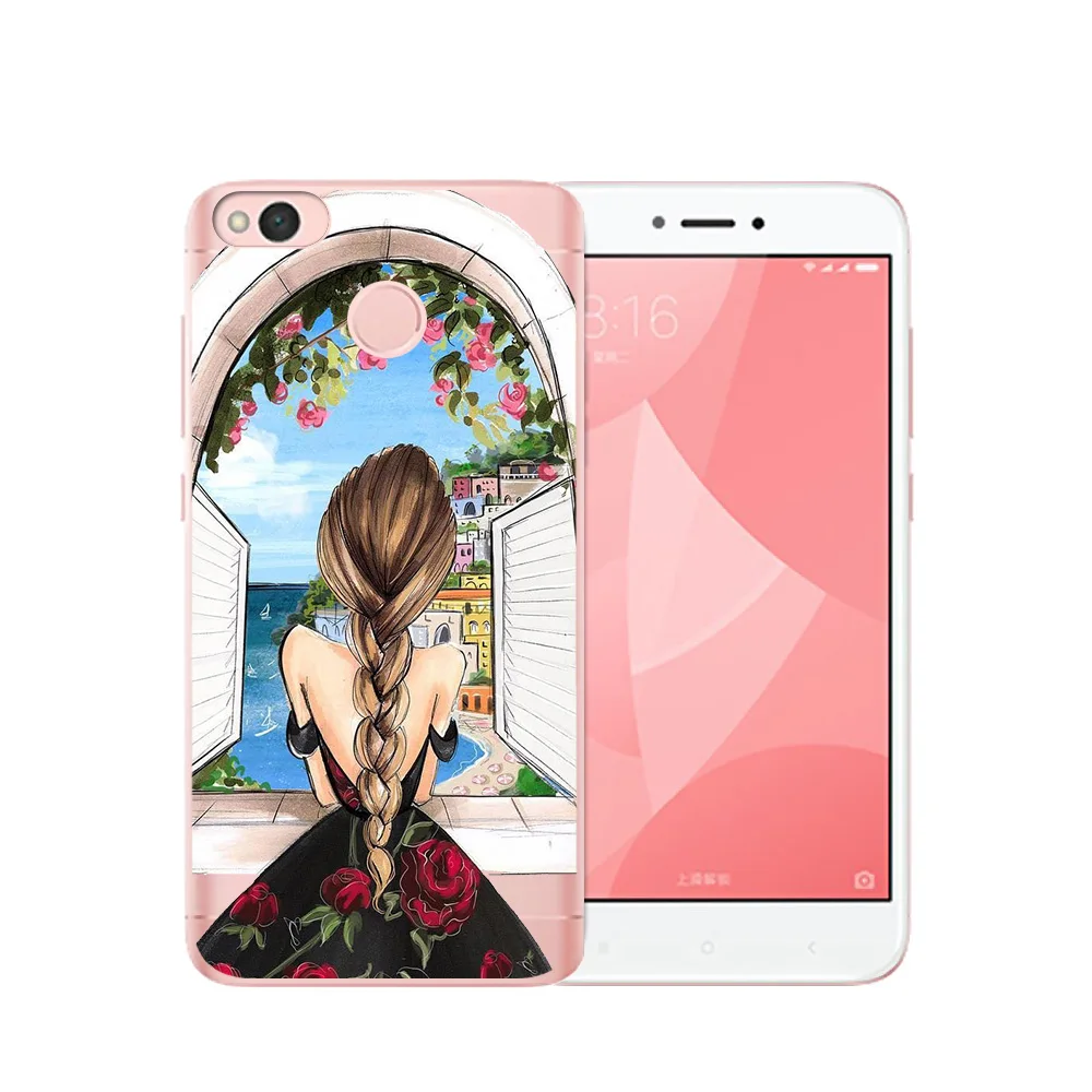 09 Роскошный модный черный чехол из коричневой шерсти для мамы и дочки Xiaomi Redmi Mi 8 6 A2 Lite A1 9 Note 5A 4X6 4 4A 5X Note 4 Etui - Цвет: 09