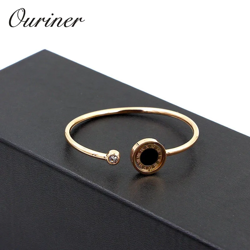 Роскошные брендовые ювелирные изделия Love римская цифра поворотный браслет для