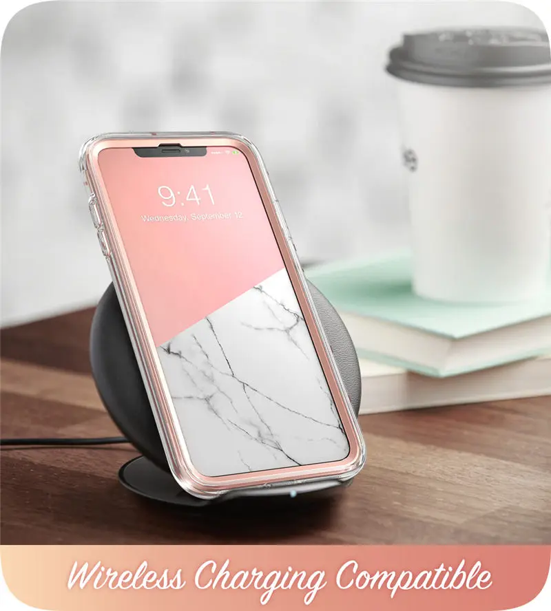 Чехол i-Blason для iPhone X Xs 5," Cosmo Series полный корпус блестящий Мраморный бампер чехол со встроенной защитой экрана