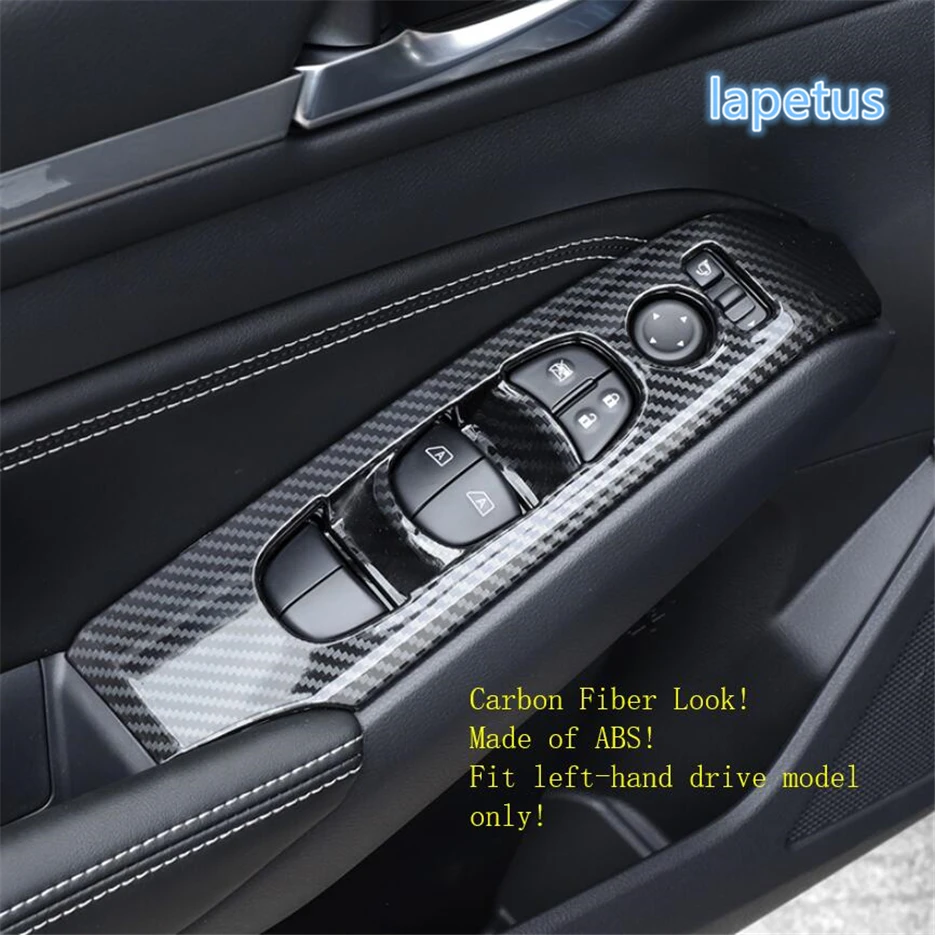 

Lapetus Inner Door Armrest Window Switch Button Decoration Frame Cover Trim ABS 2 Colors Fit For Nissan Altima / Teana 2019 2020