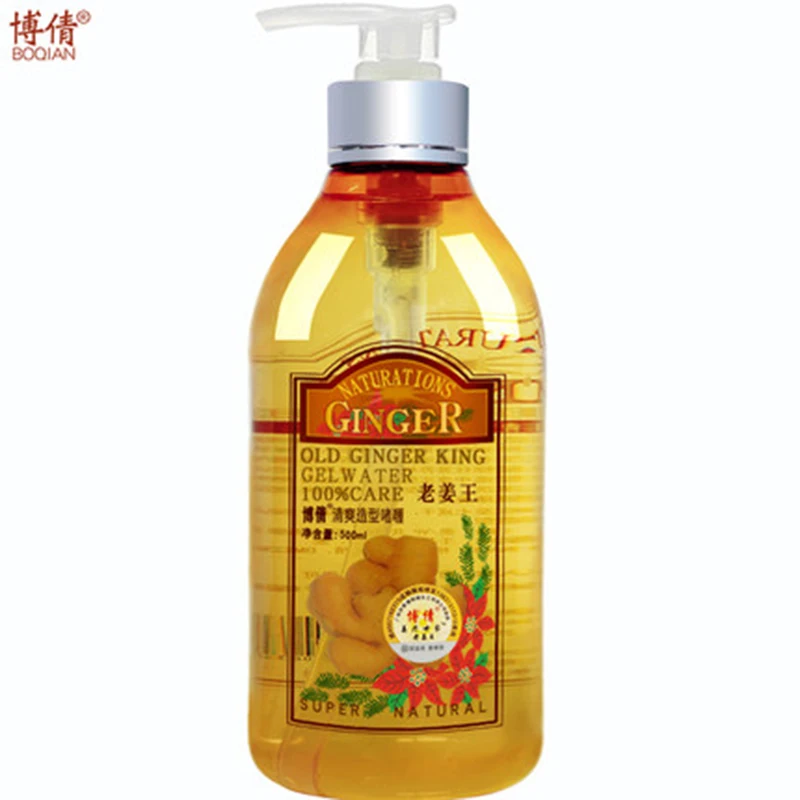 

BOQIAN 500ML Old Ginger Essence Refreshing Hair Styling Gel Fluffy Quick Not Sticky Long-lasting Stereotypes For Men And Women