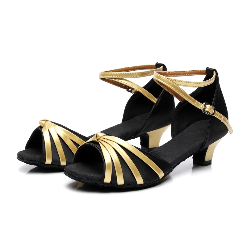 Туфли для латиноамериканских танцев обувь на низком каблуке бальных сальса