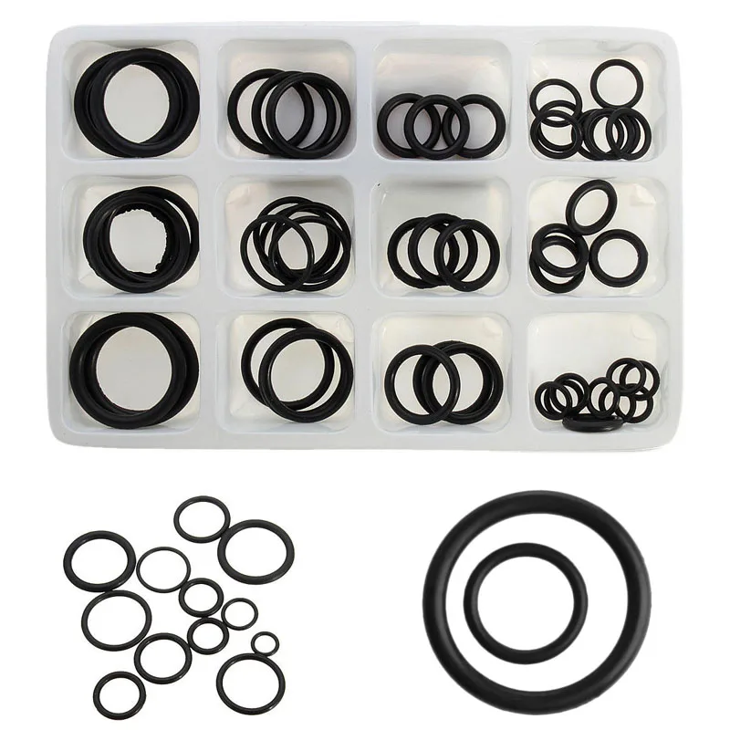 

50pcs/set Assorted Sizes Kit Rubber O-Ring Set For Plumbing Tap Seal Sink Seal Thread