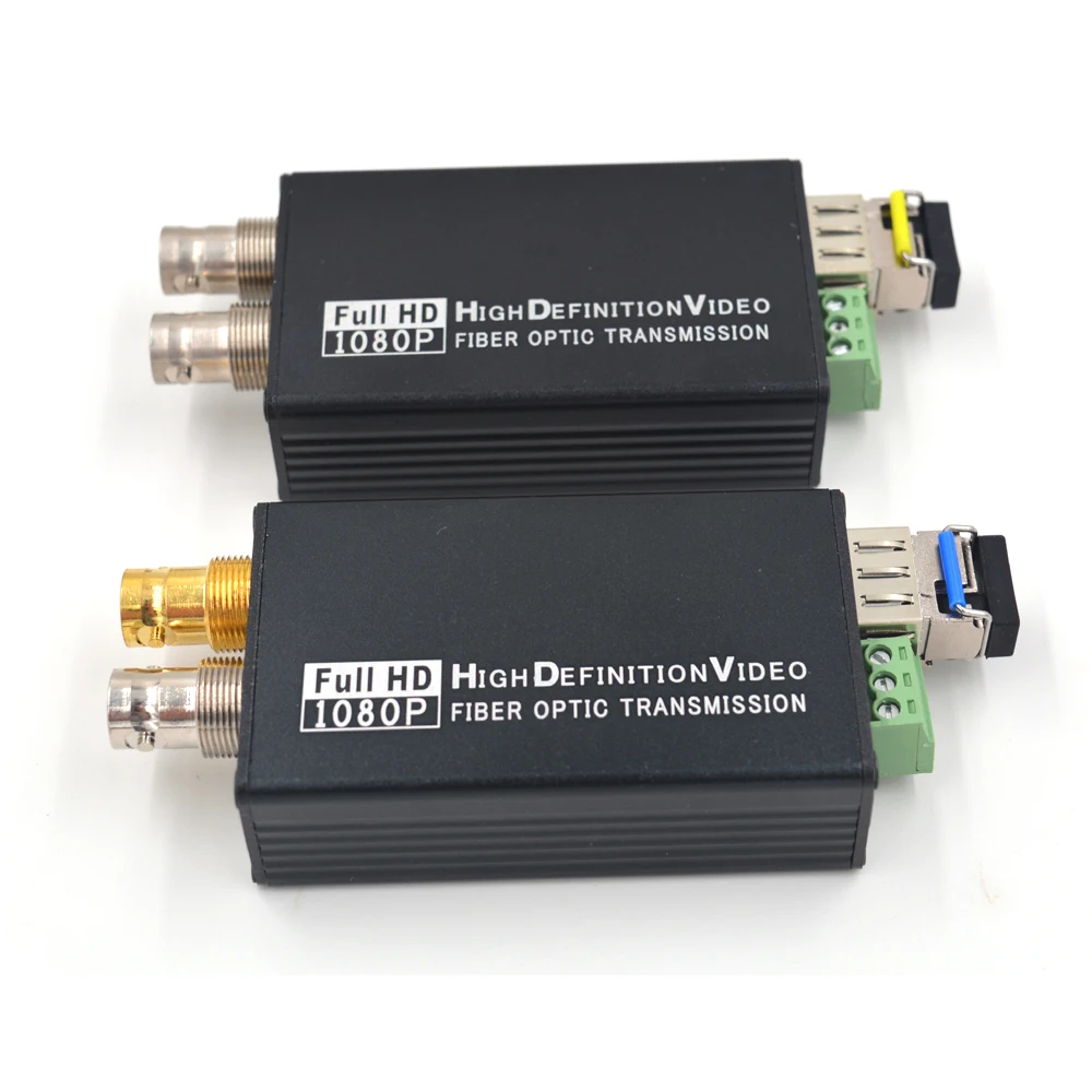 Mini HD SDI оптоволоконный медиаконвертер с SFP simplex LC одномодовым и сухим контактным