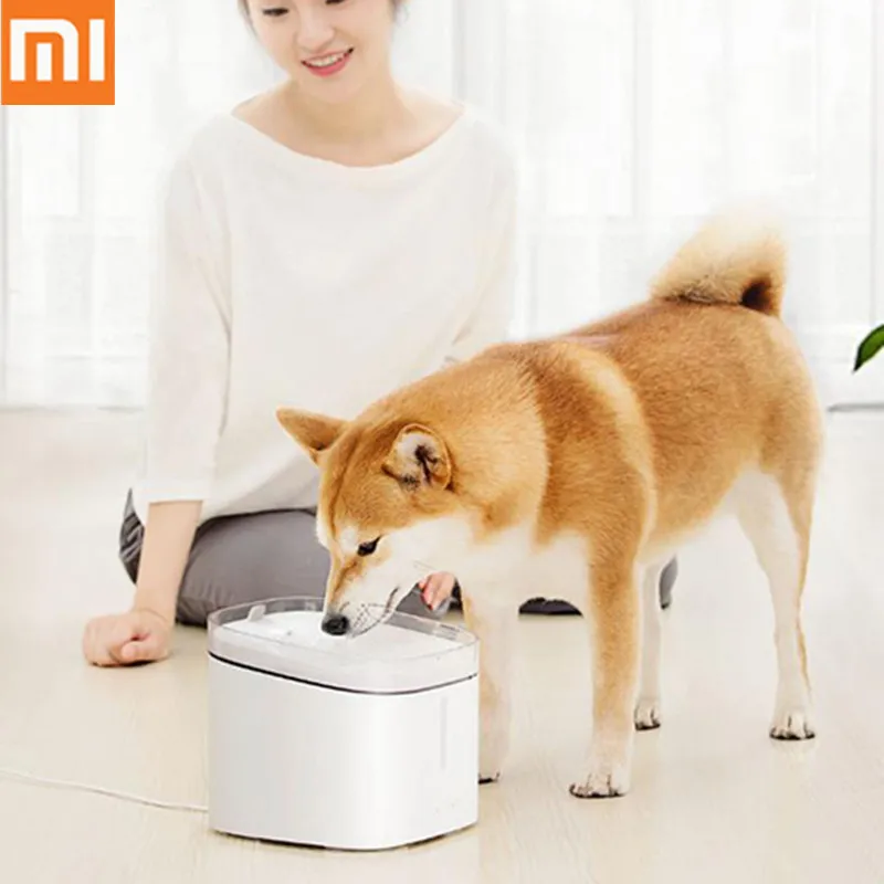 1 Mijia котенок, щенок, домашнее животное диспенсер для воды для собак и кошек чистый белый цвет маленький питомец диспенсер для воды 2л