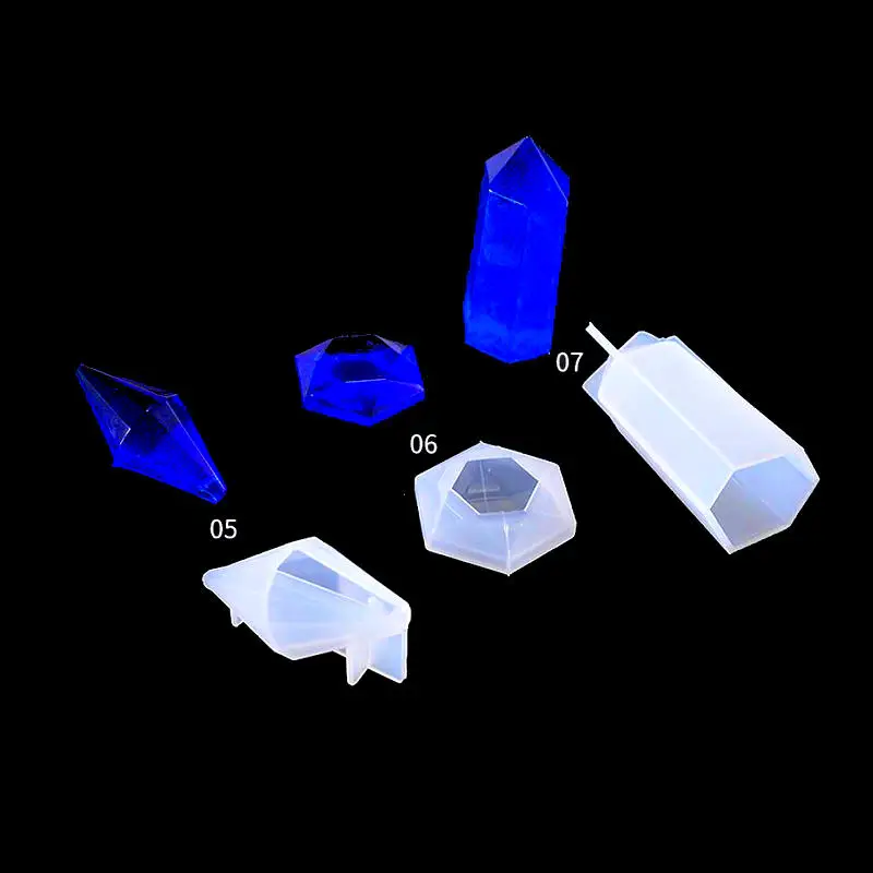 Эпоксидная Смола 3D кристалл кулон силиконовые формы DIY высушенный цветок алмазные ювелирные изделия талисманы плесень УФ смолы ремесло инструменты