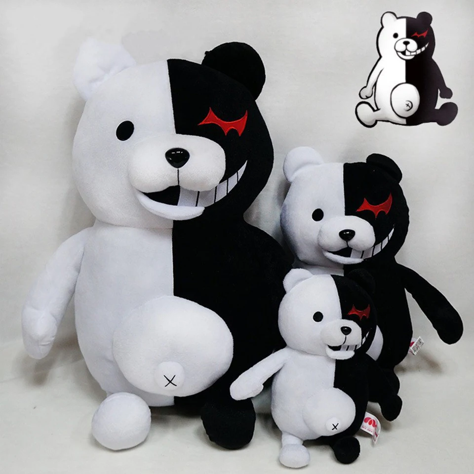 Розовый и белый плюшевый кролик Monomi поступление Danganronpa триггер счастливый хаос Медведь Кролик Dangan Ronpa Monokuma куклы игрушки