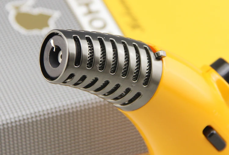 Зажигалка COHIBA металлическая ветрозащитная для сигарет 1 горелка газовая