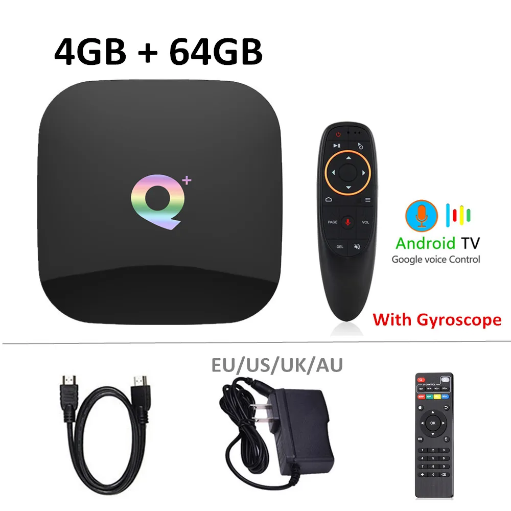 4G 64G G10 T95 Q плюс Smart Android 9,0 ТВ Box Allwinner H6 4 ГБ 32 ГБ, 64 ГБ и 1080 P H.265 6 K Media Player 2,4G Wi-Fi Декодер каналов кабельного телевидения PK Ми box - Цвет: 4G 64G G10