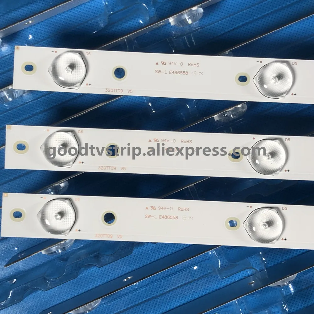 Светодиодная лента для телевизора 2 шт./лот 6 ламп P hilip s 32PFL5708/F7 32PHG4109/78 32PHH4109/88 320TT09 V5