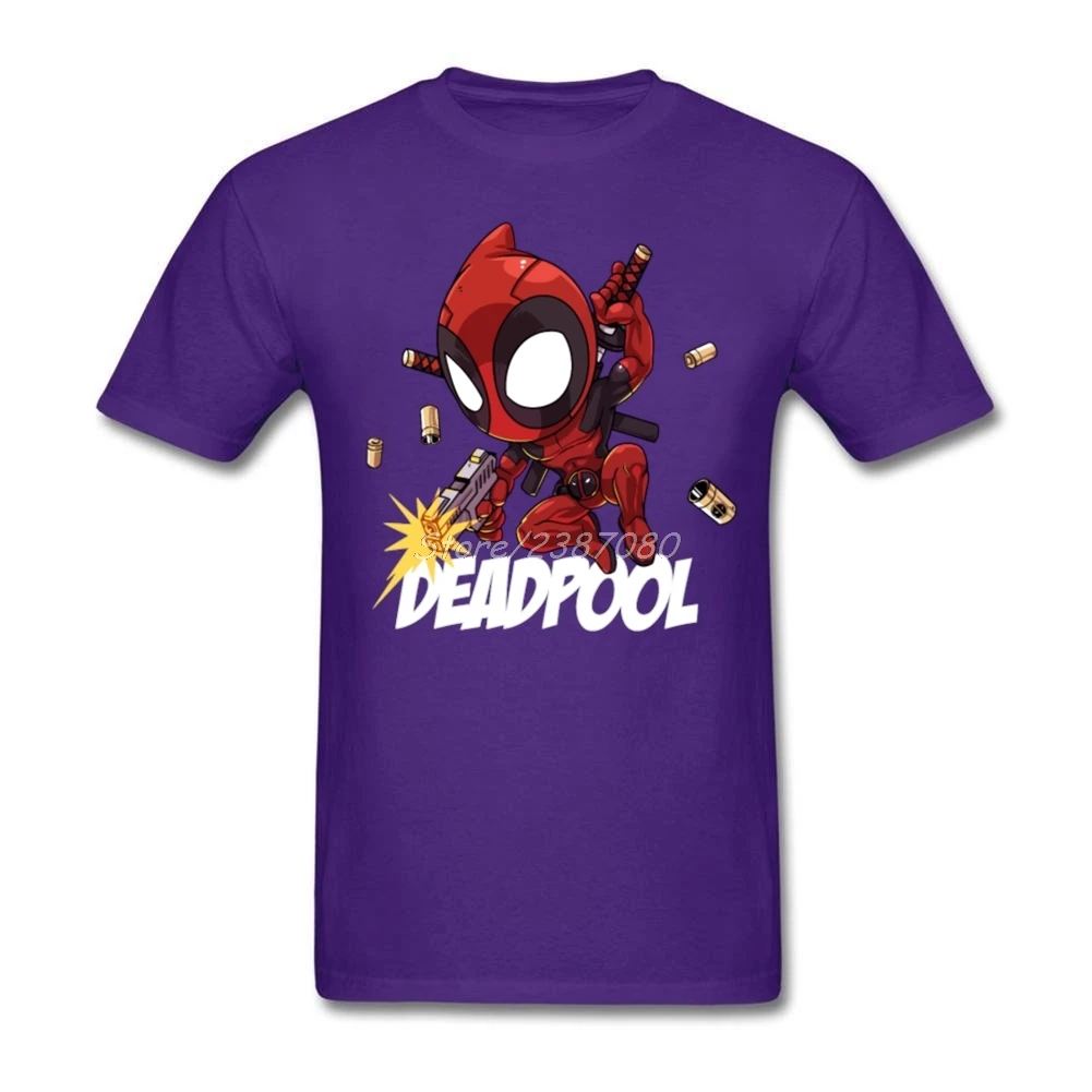 Забавная мужская одежда Pp Deadpool хлопковая Футболка с круглым вырезом и коротким