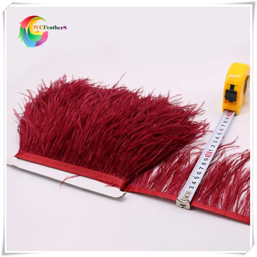 COLOR O7 1 ярд кофр страусиные перья бахрома планки Высота 10-15 см для DIY юбка платье костюм Лента отделка из перьев - Цвет: COLOR O7