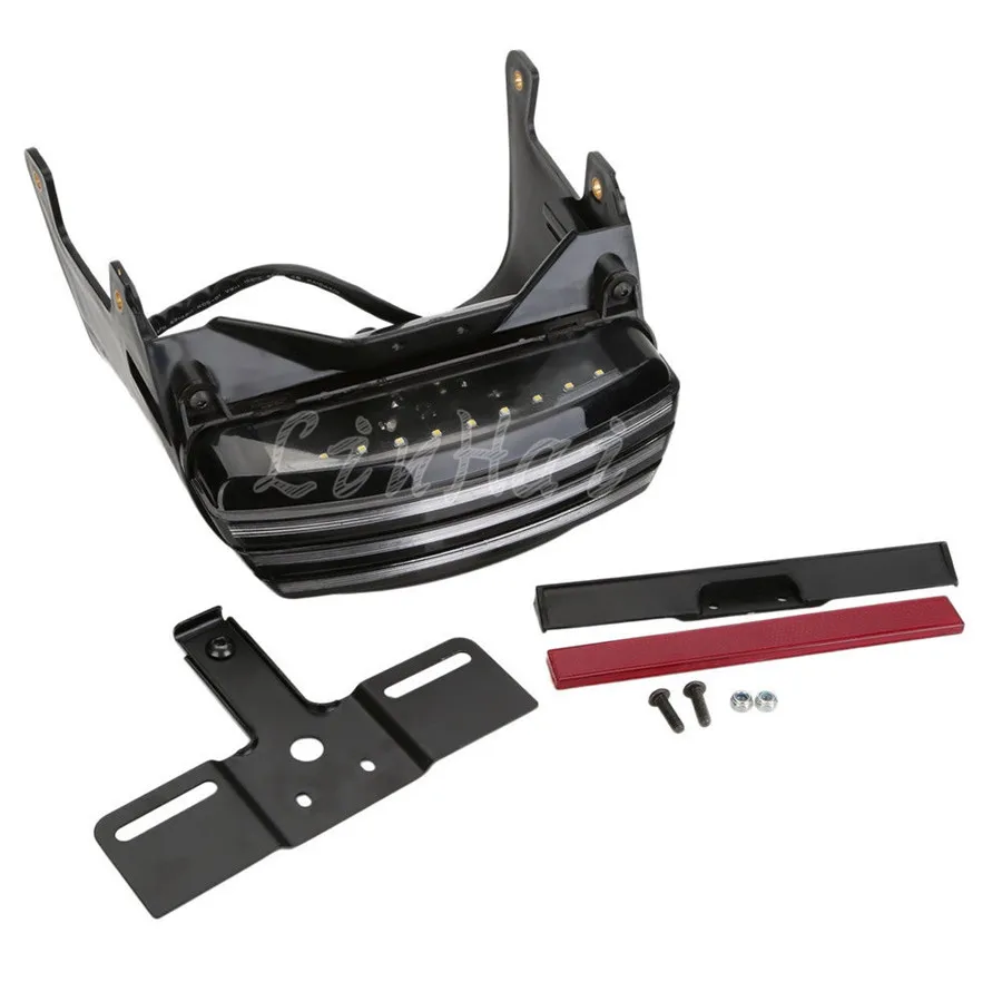 Черная трехполосветодиодный светодиодная подсветка поворотный сигнал задний