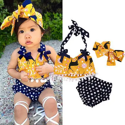 Новый летний комплект одежды для новорожденных и маленьких девочек топы жилетка