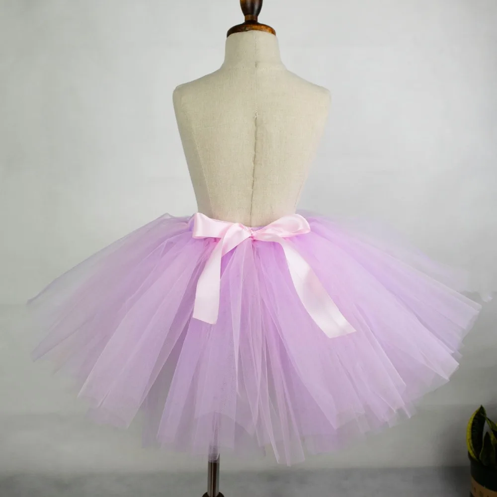 

Fluffy Pink Lavender Tutu Skirt for Girls Baby Birthday Party Costume Kids Flower Tulle Tutus Newborn-12Y Cake Smash
