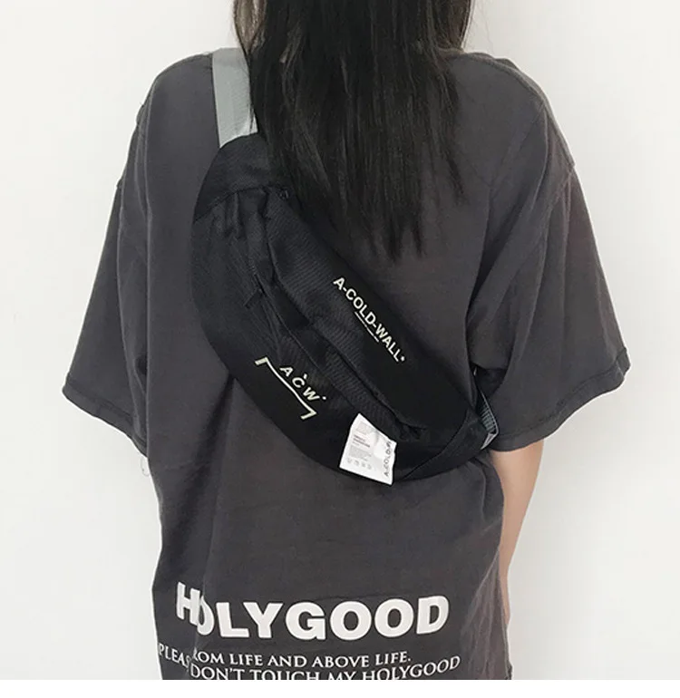 Высокое качество A-Cold-Wall ACW для женщин и мужчин унисекс Waistbag сумки хип-хоп Уличная ACW сумки рюкзак