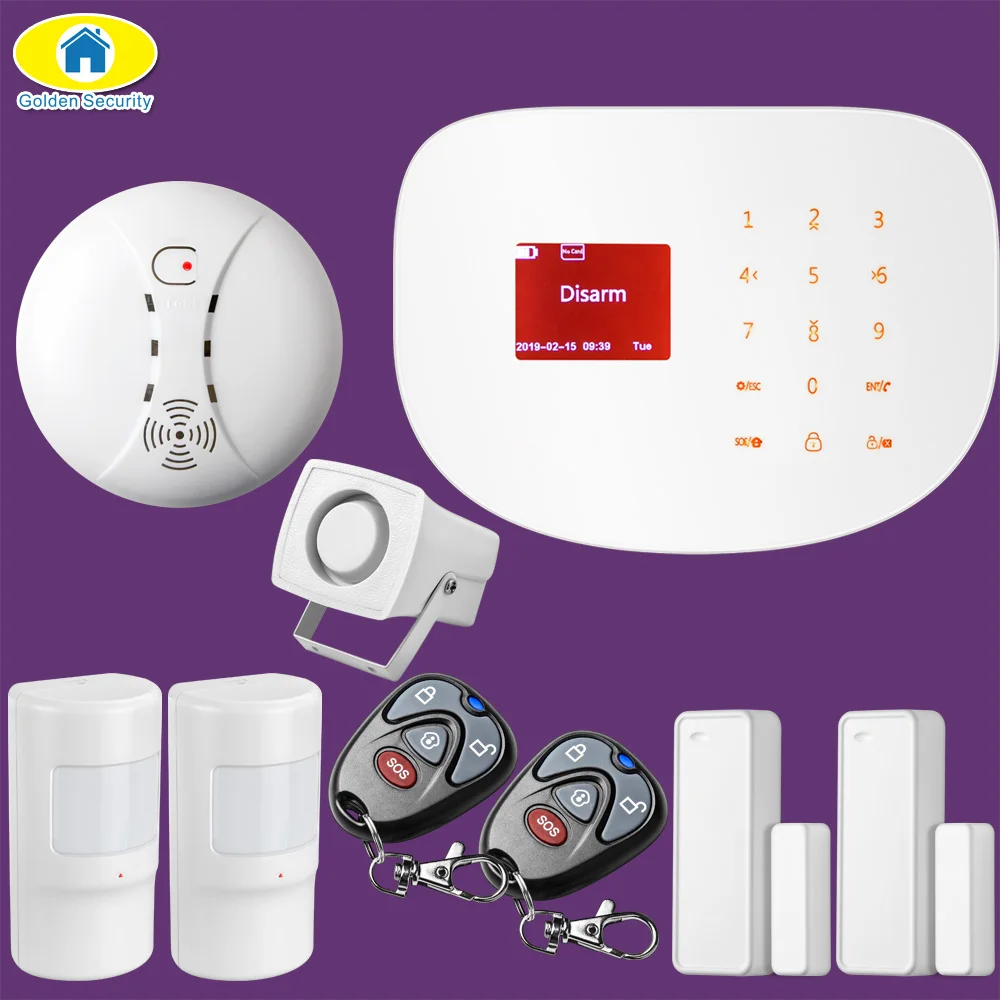 Set C 100 беспроводная зона wifi GSM GPRS приложение управление беспроводная домашняя охранная сигнализация - Цвет: Set C