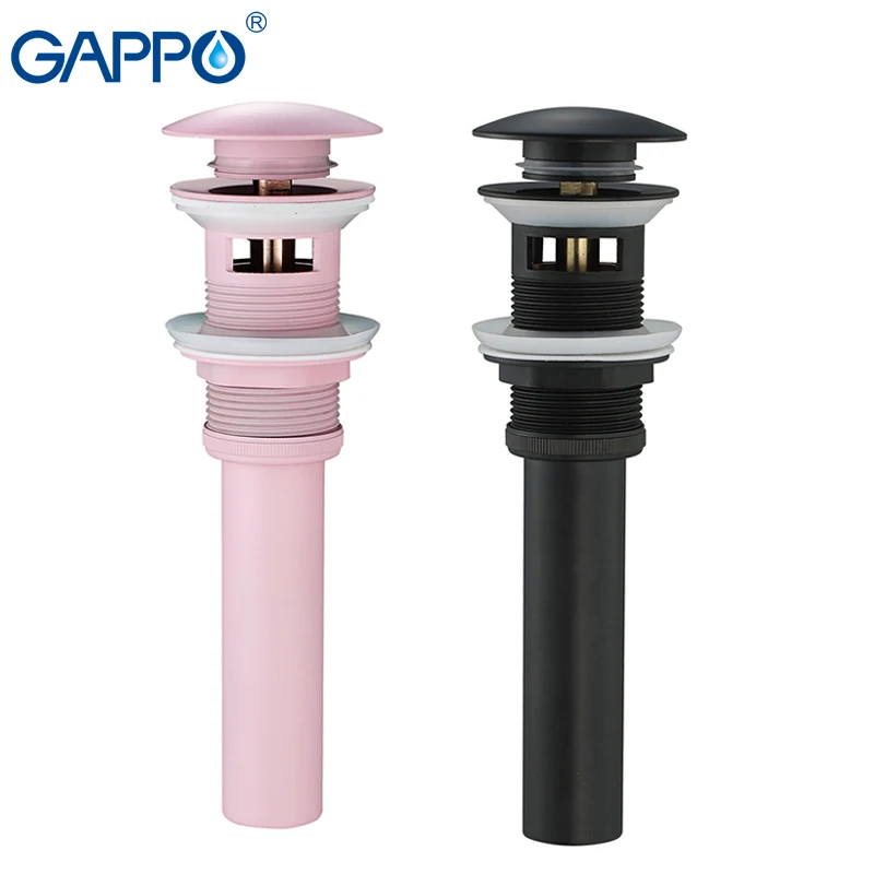 

GAPPO Drains basin plug Bathroom Lavatory Drain strainer Pop Up pink black paint Bathroom sink drain stopper anti-odor drains