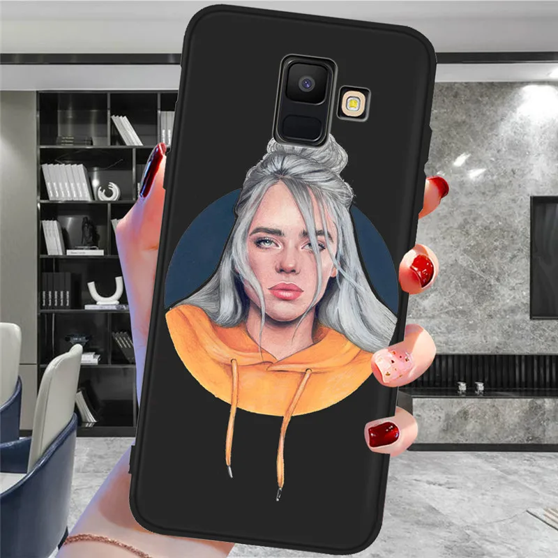 Billie eilish для samsung Galaxy A9 A8 A7 A6 A5 A3 J3 J4 J5 J6 J8 плюс M30 A40S A10 A20E чехол для телефона чехол Coque Etui