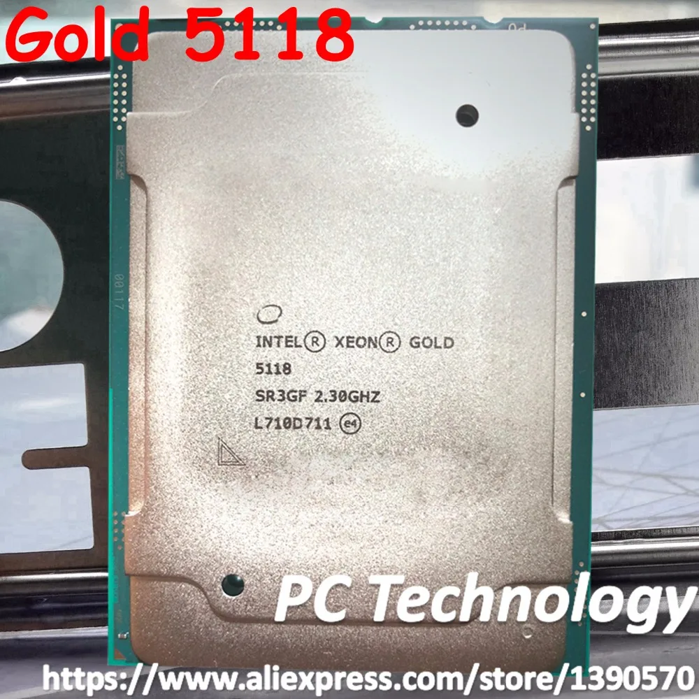 Оригинальный процессор Intel Xeon Gold 5118 SR3GF Gold5118 16 50 МБ кэш 2 30 ГГц 12 ядерный 105 Вт LGA3647