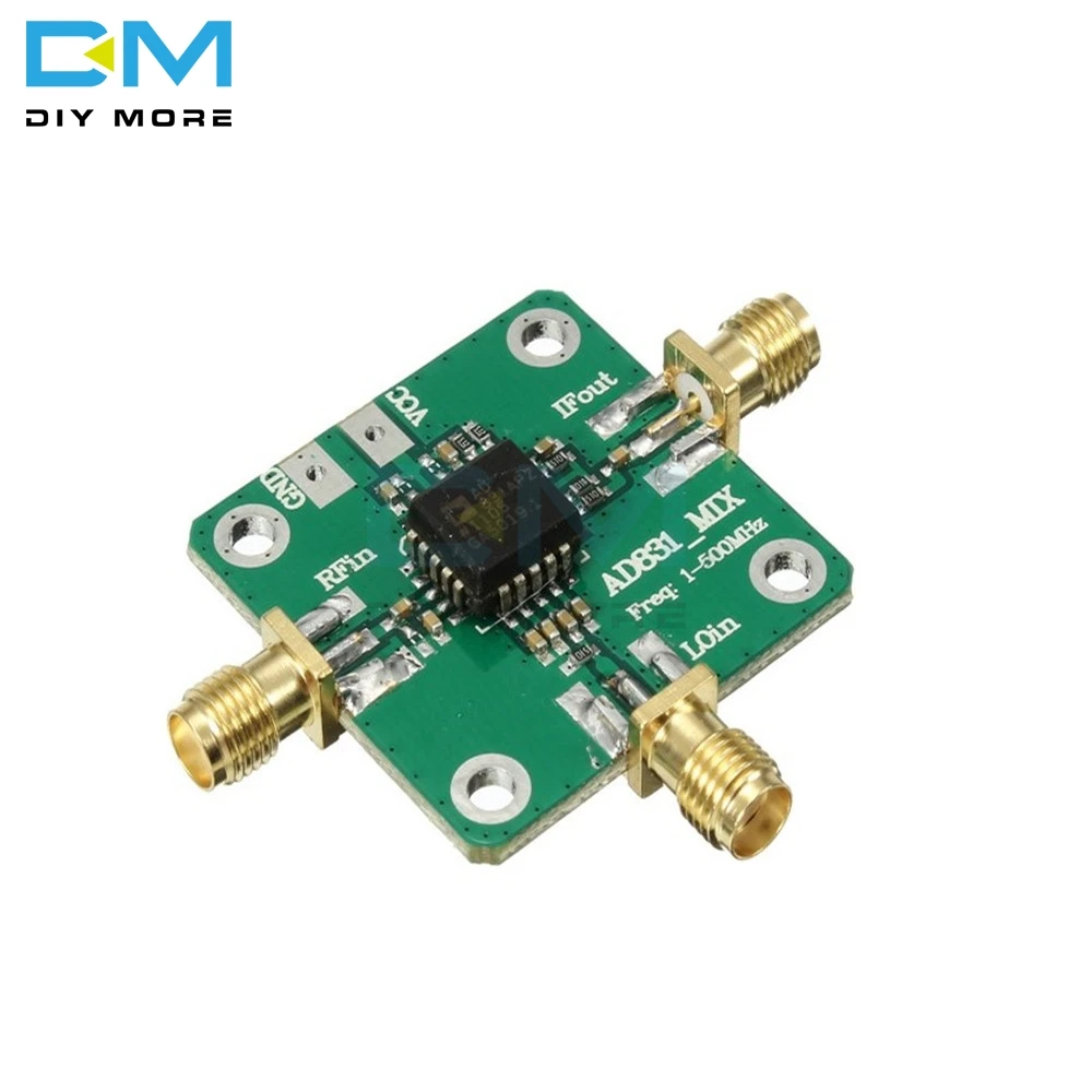 AD831 0,1-500 MHz 10dBm усиление высокочастотный RF Mixer инвертор плата модуль радиоконвертер с изоляцией постоянного тока конденсаторы