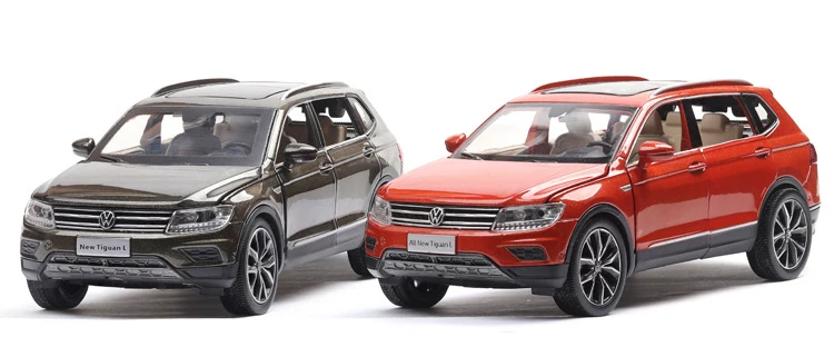 Литье под давлением 1/32 модель автомобиля SUV TiguanL Имитационные машины из сплавов Игрушки для мальчиков подарки для детей Детские транспортные средства для мальчиков