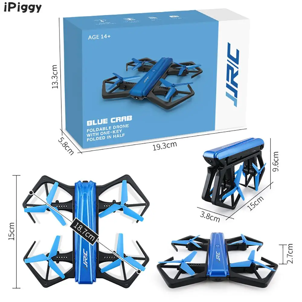 JJRC мини-Дрон H43WH с камерой в сложенном виде RC Квадрокоптер Безголовый Дрон HD 720P
