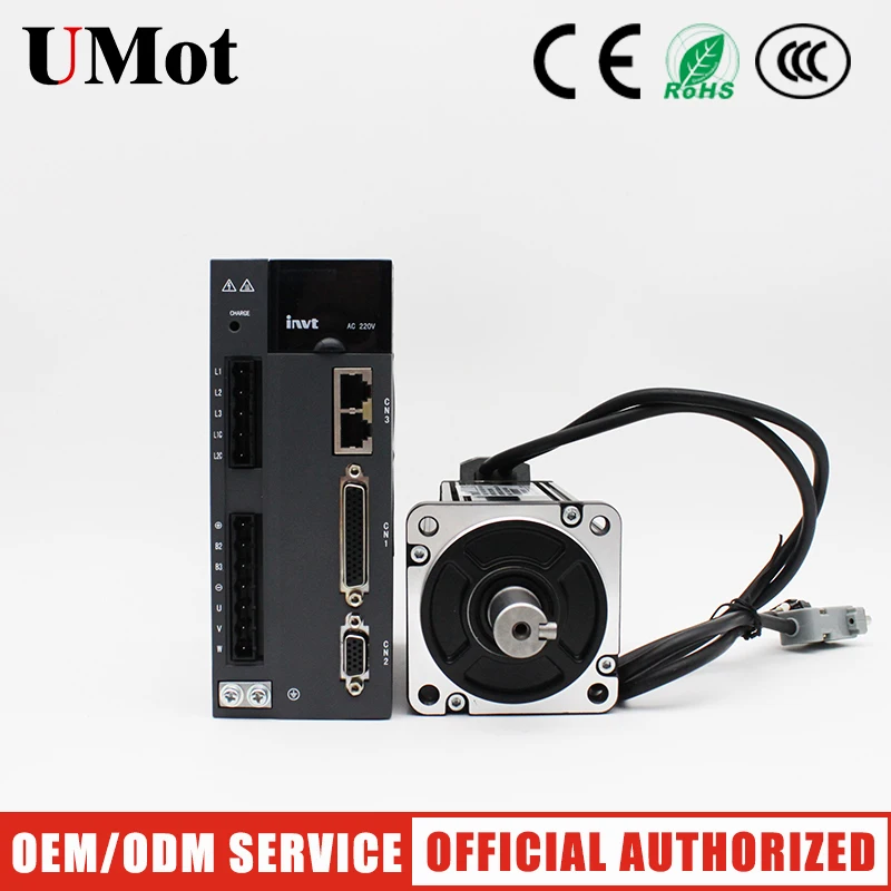 750W AC Servo Motor 23-bit absolute Encoder 220V without brake+CANopen Driver For CNC Woodworking Machine | Обустройство дома
