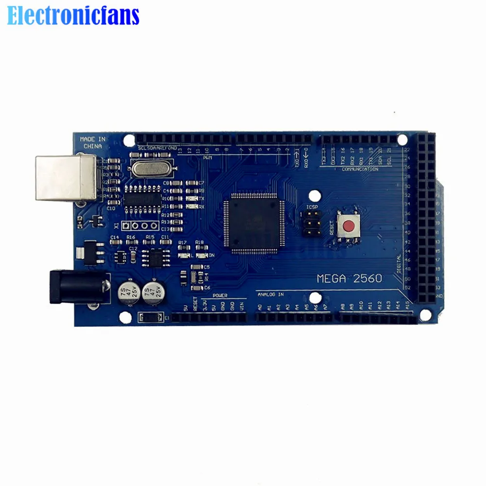 Оригинальная материнская плата MEGA2560 R3 модель ATMEGA16U2 5 в 16 МГц модуль управления