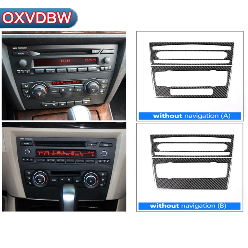 Для bmw e90 e92 e93 внутренняя отделка из углеродного волокна кондиционер CD панель